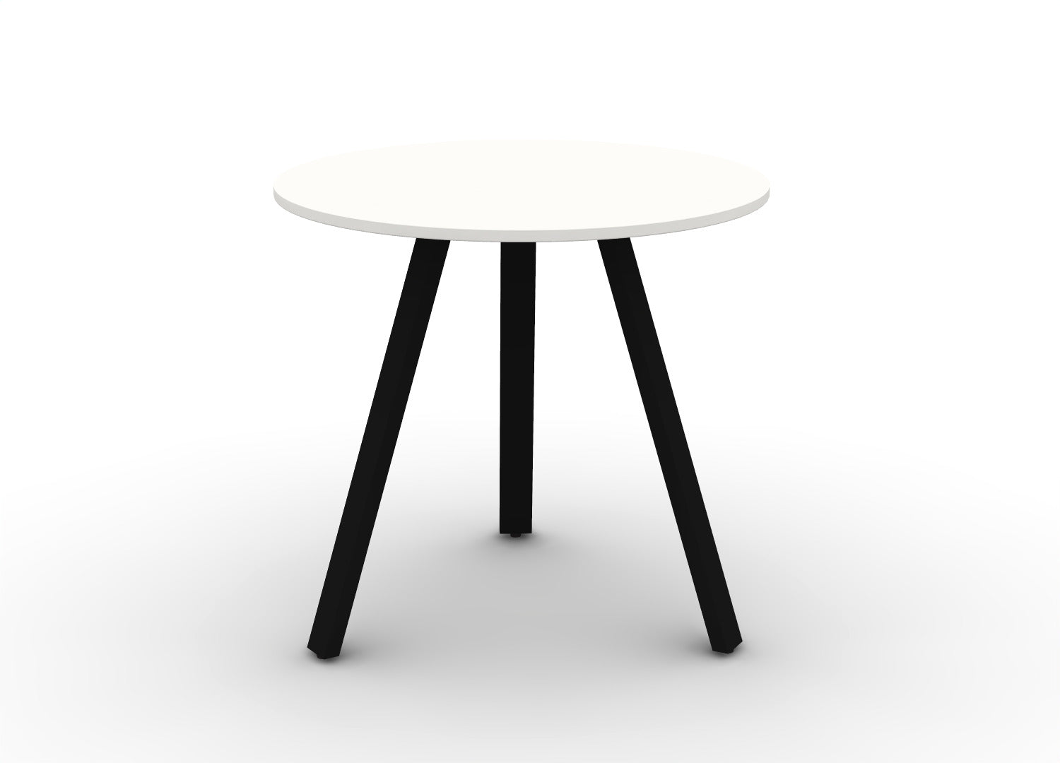 Round Angled-Leg Table - Standing Height