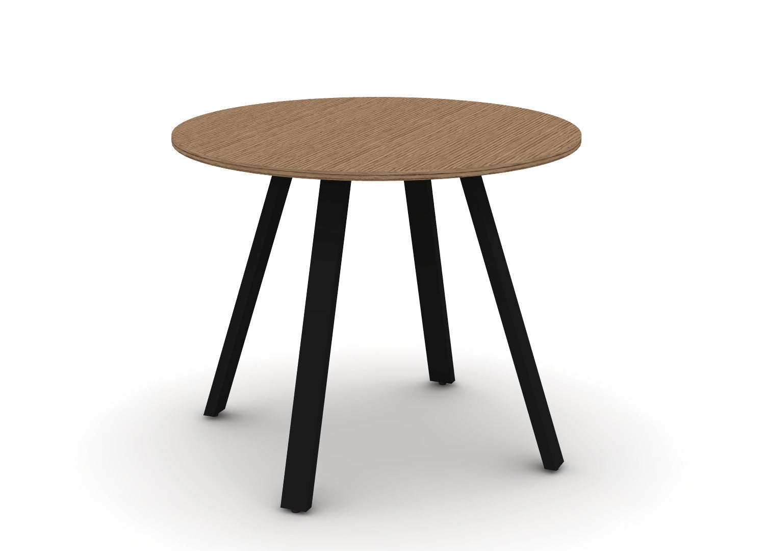 Round Angled-Leg Table - Standing Height