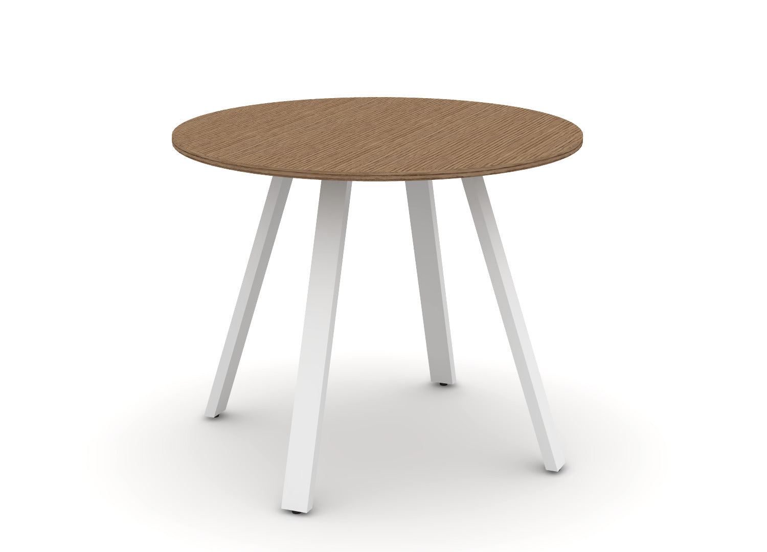 Round Angled-Leg Table - Standing Height