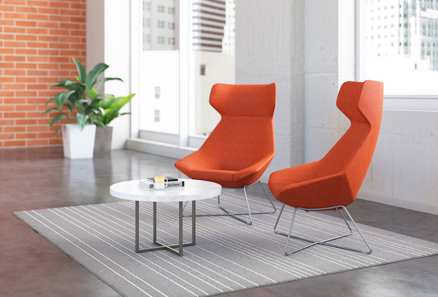 JAX - HIGH-BACK LOUNGE CHAIR