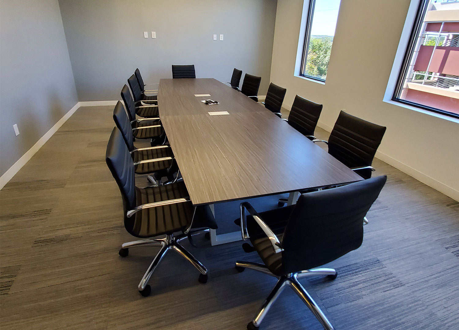 THREE60 Conference Table - Sleigh Leg