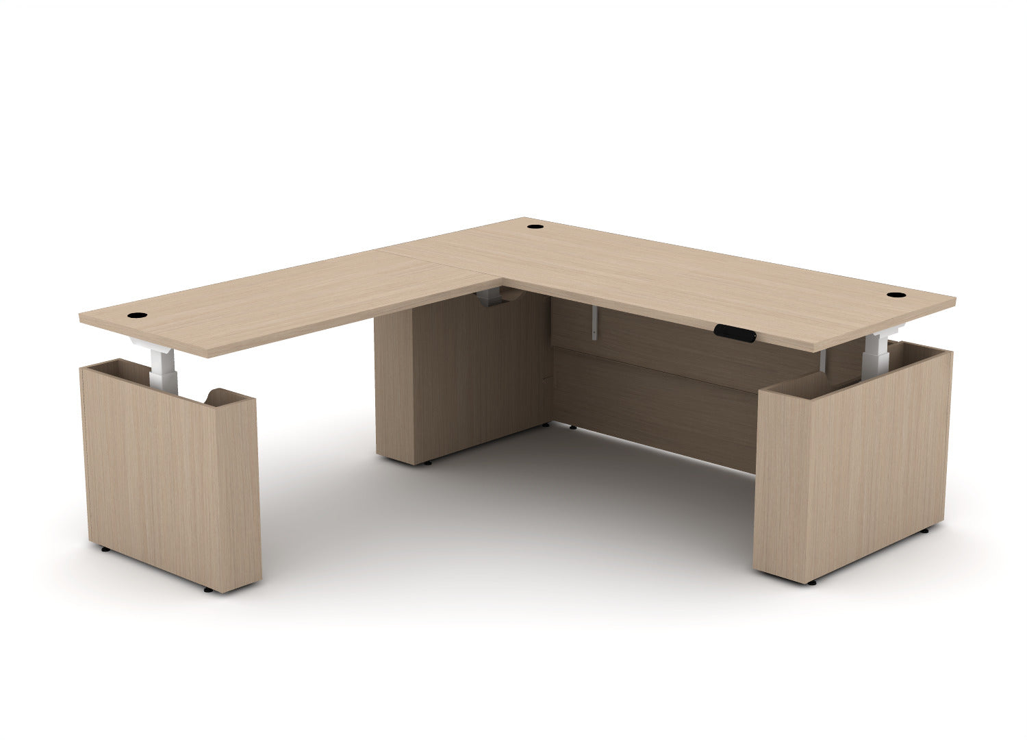 EDGE Height-Adjustable Desk L-Shape - Right Return