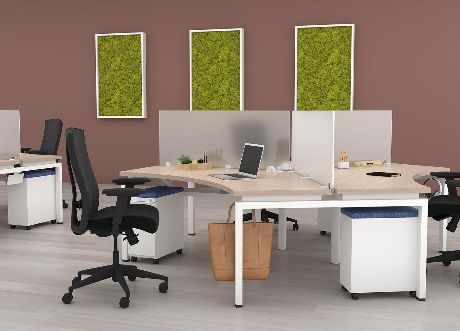 Dry Erase Frosted Glass Dividers - 19" High