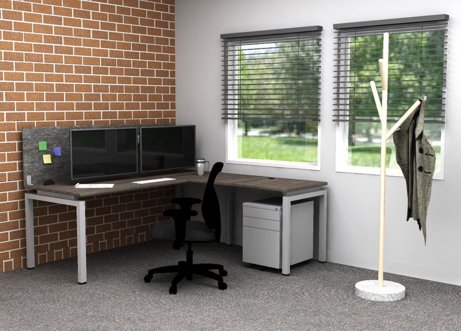 Blade Desk L-Shape - Right Return