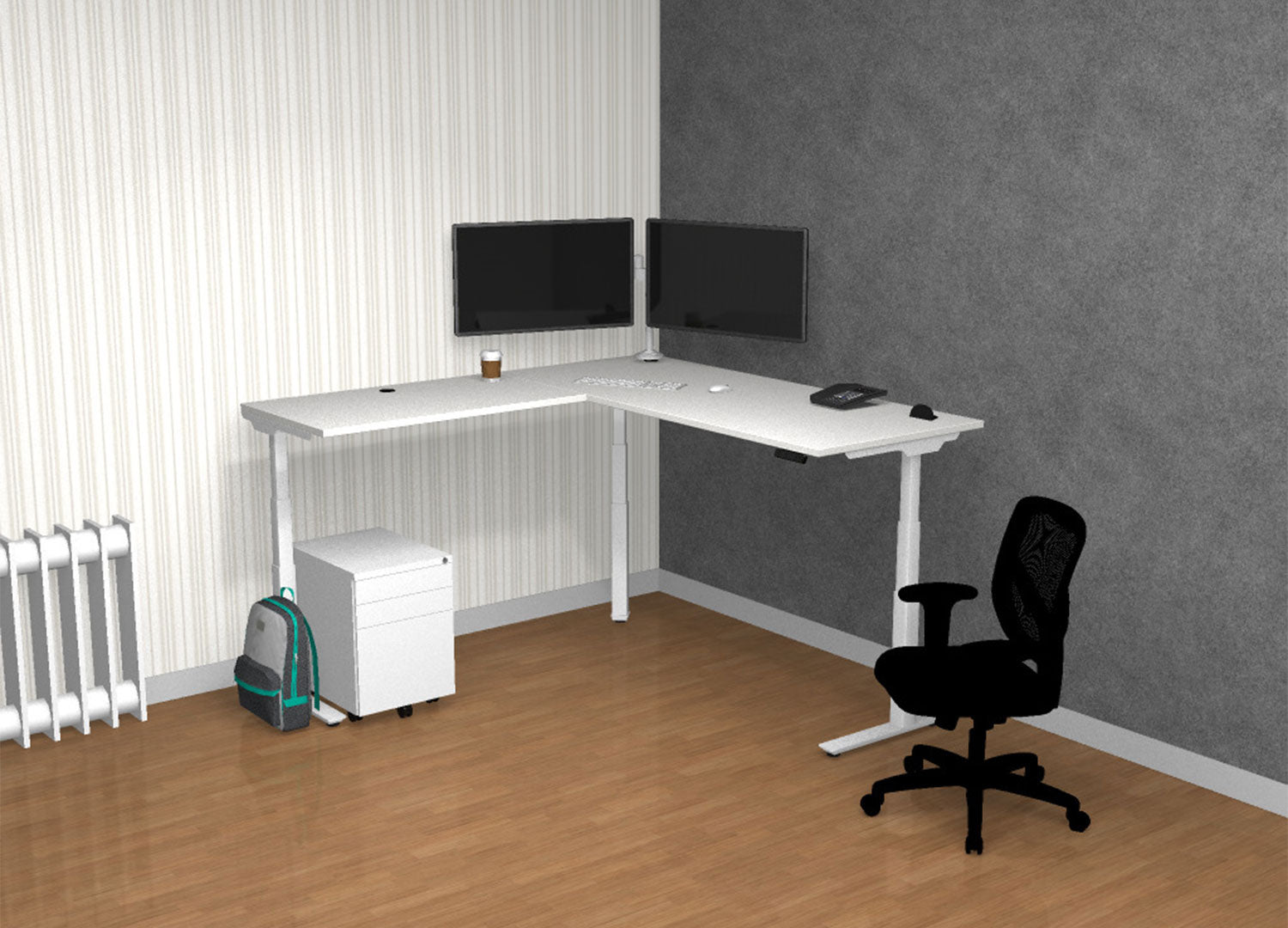 BOOST Workstation L-Shape - Right Return