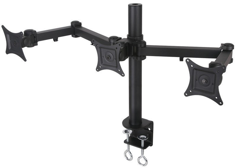 Triple LCD Monitor Desk Mount Stand Heavy Duty Adjustable 3 Screens upto 24"