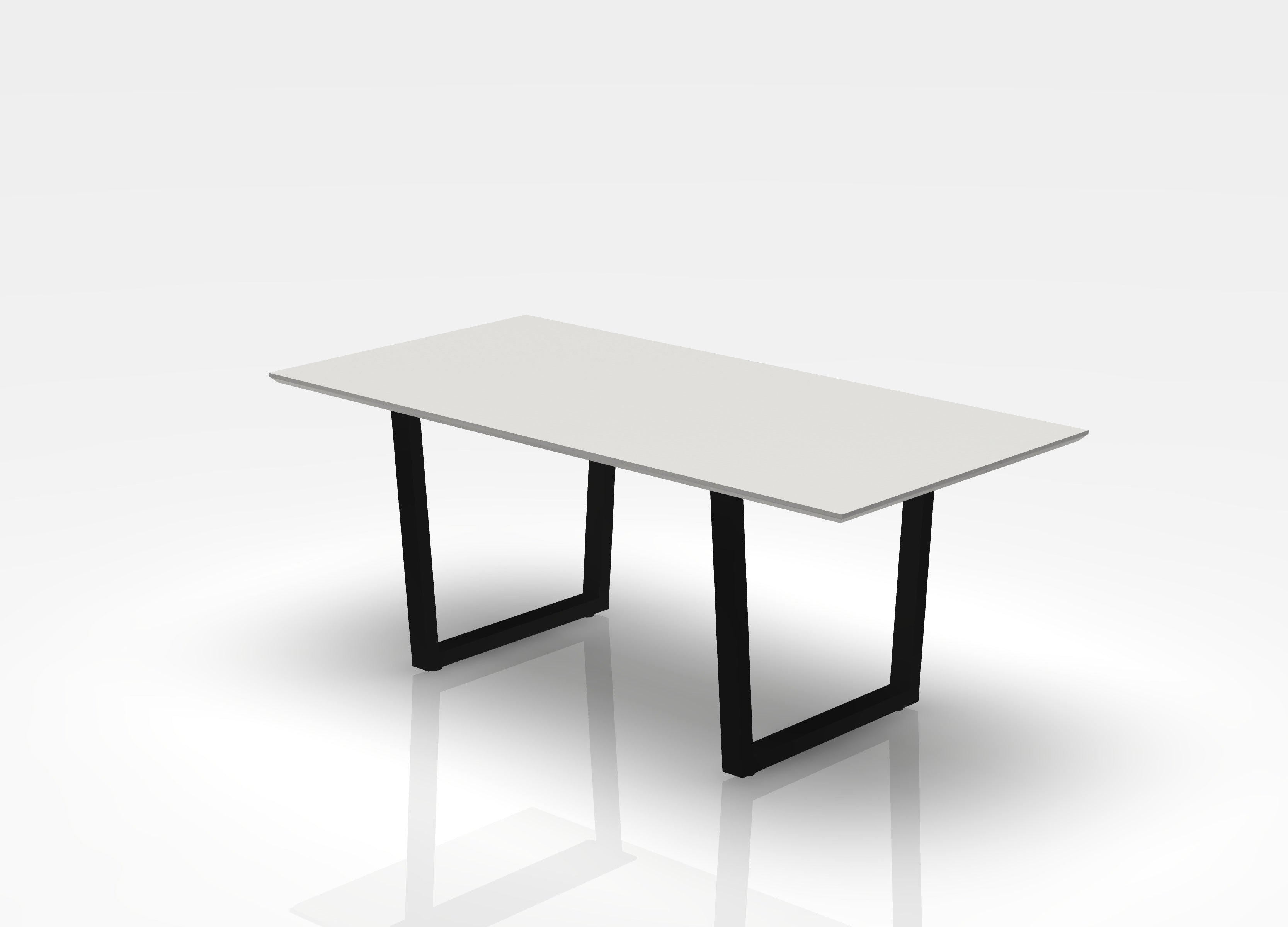 THREE60 Conference Table - Sleigh Leg