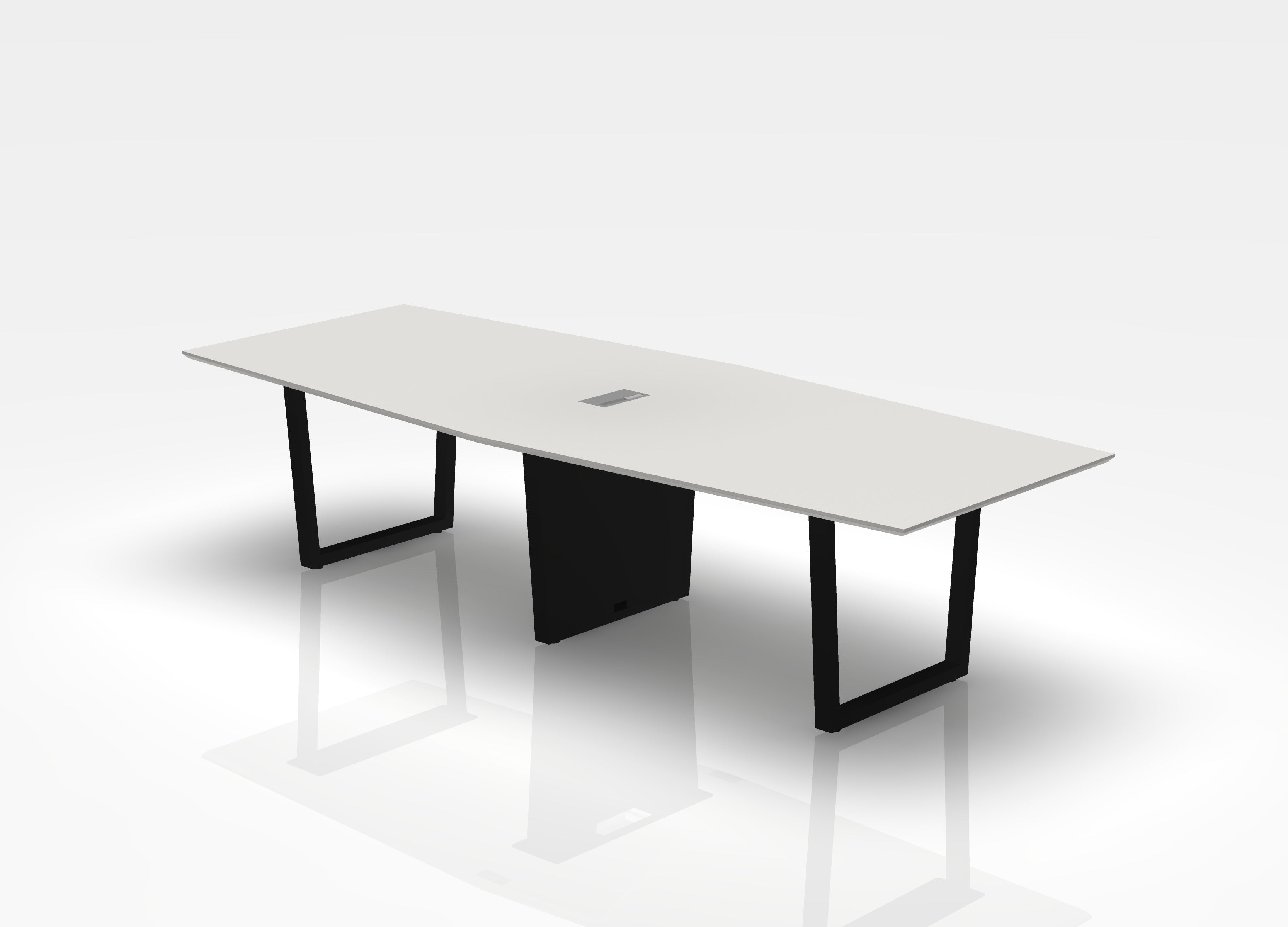 THREE60 Conference Table - Sleigh Leg