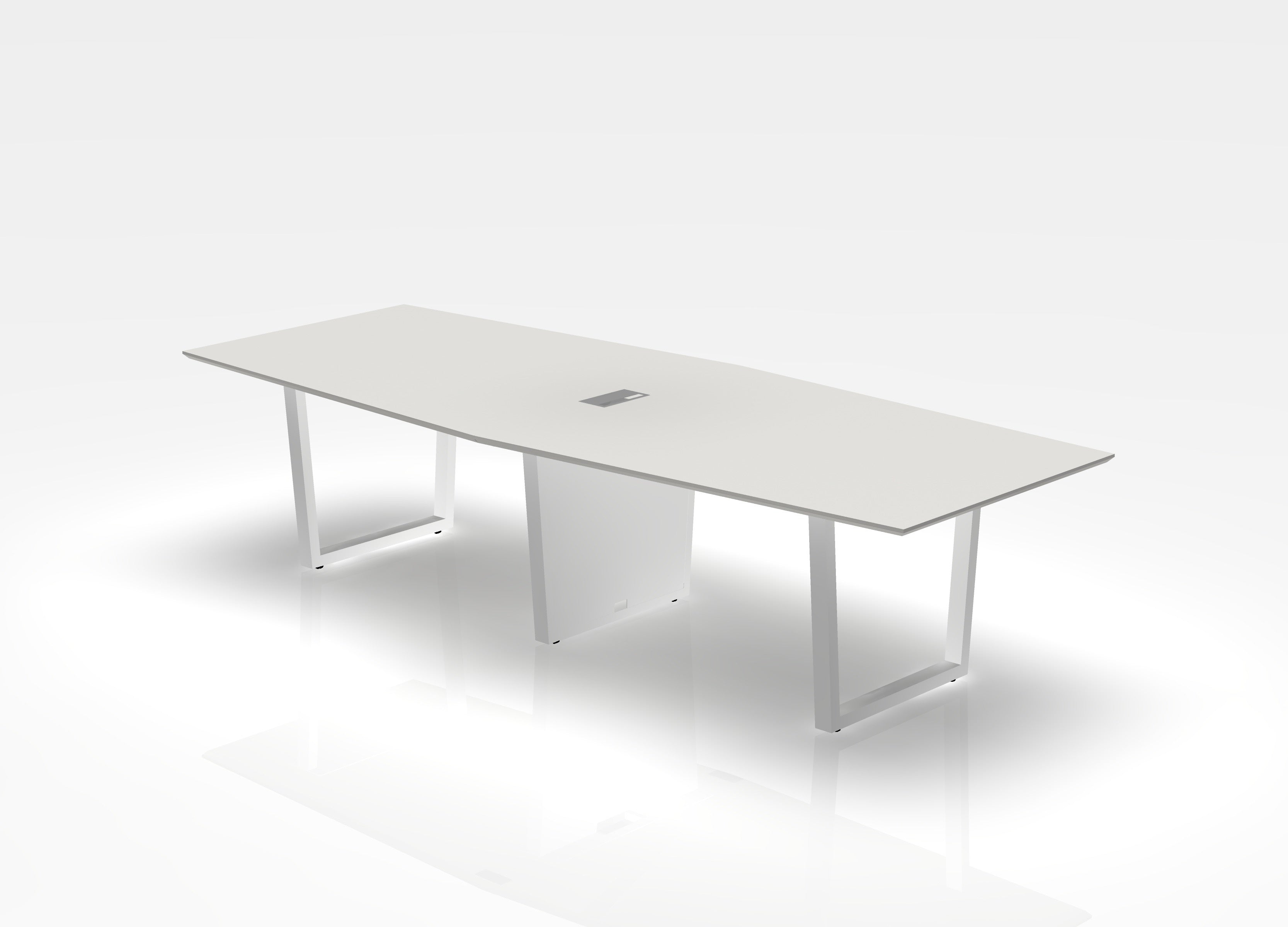 THREE60 Conference Table - Sleigh Leg