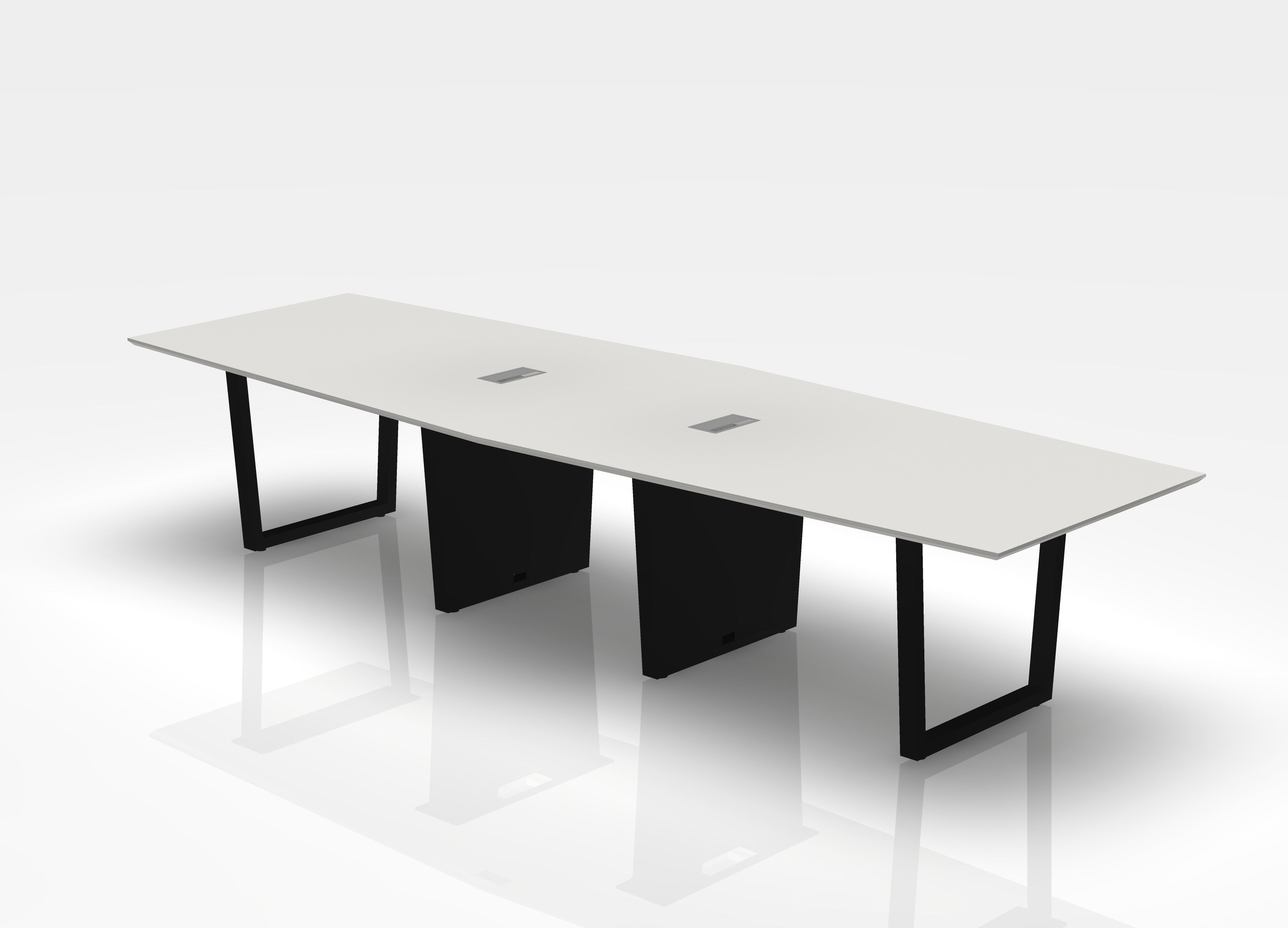 THREE60 Conference Table - Sleigh Leg