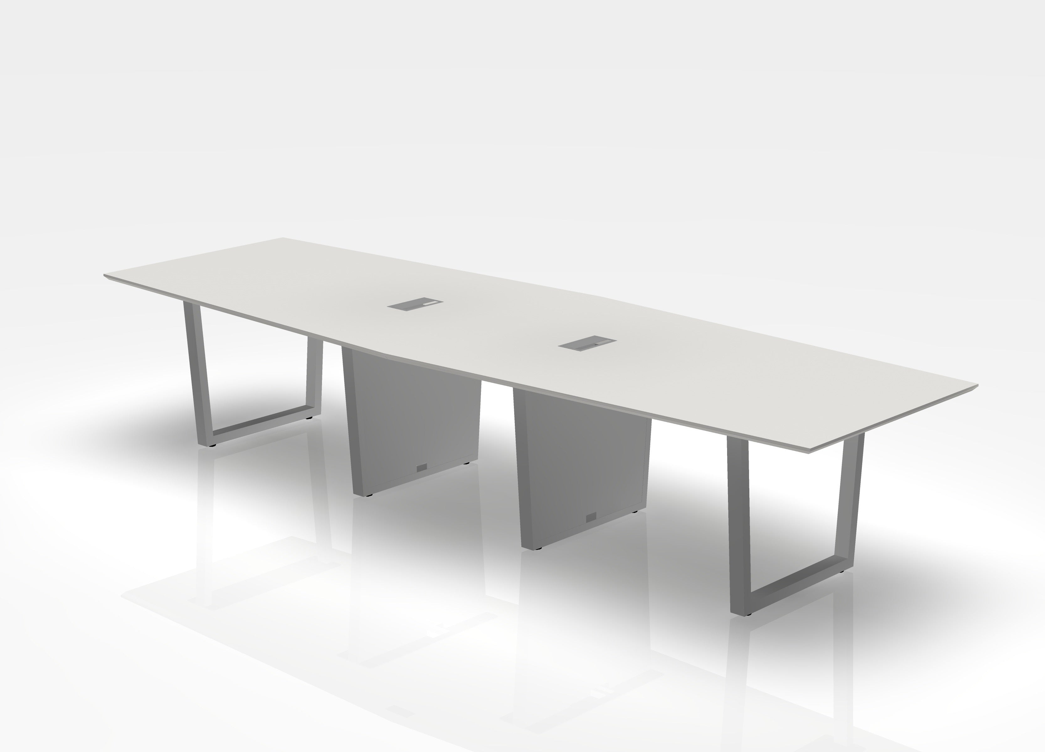 THREE60 Conference Table - Sleigh Leg