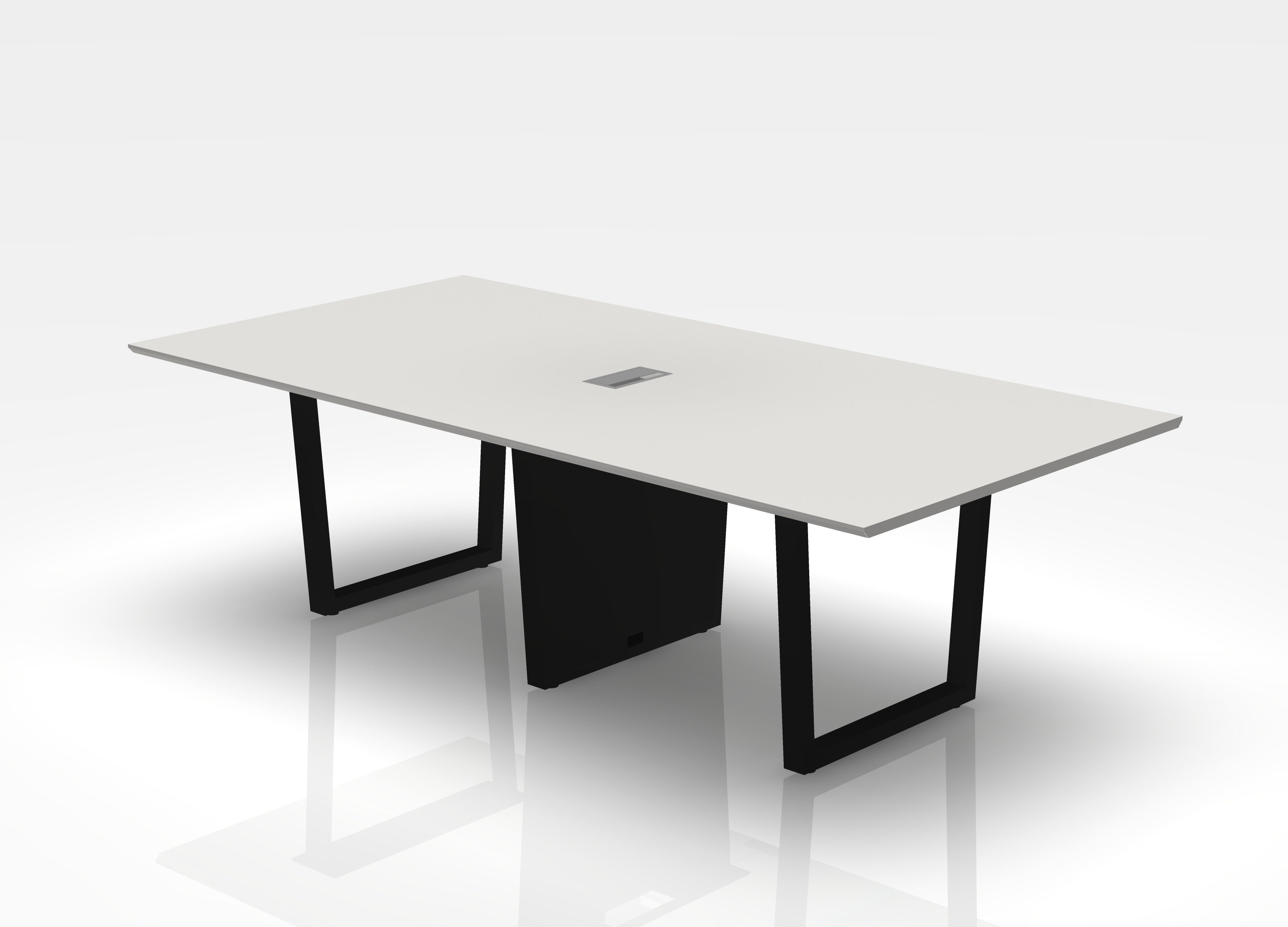 THREE60 Conference Table - Sleigh Leg