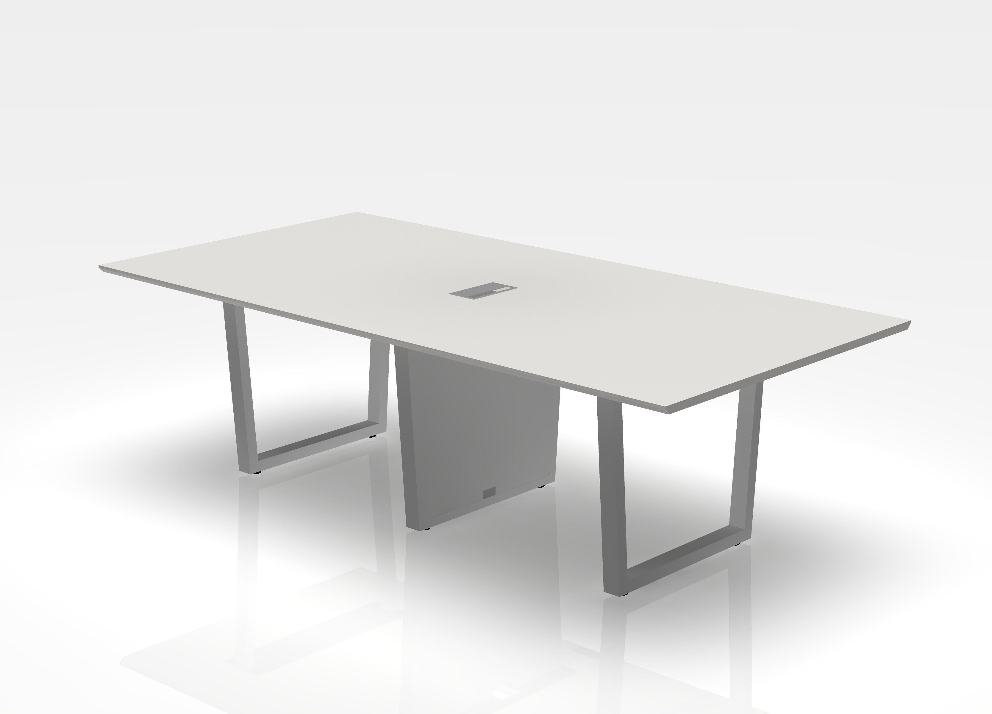 THREE60 Conference Table - Sleigh Leg